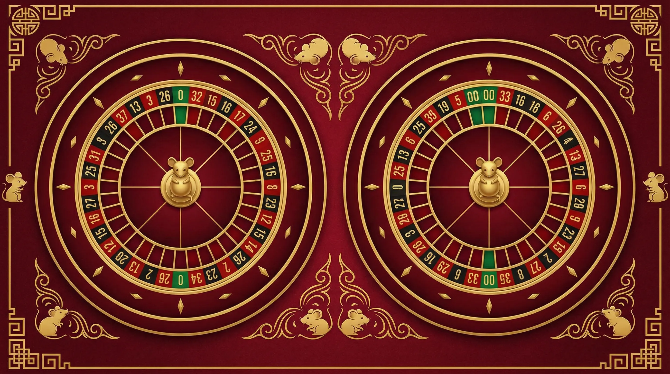 Comparação roleta europeia e americana